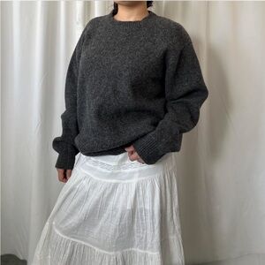 Grey Cabela's wool blend sweater.